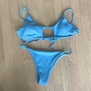 Blue bikini